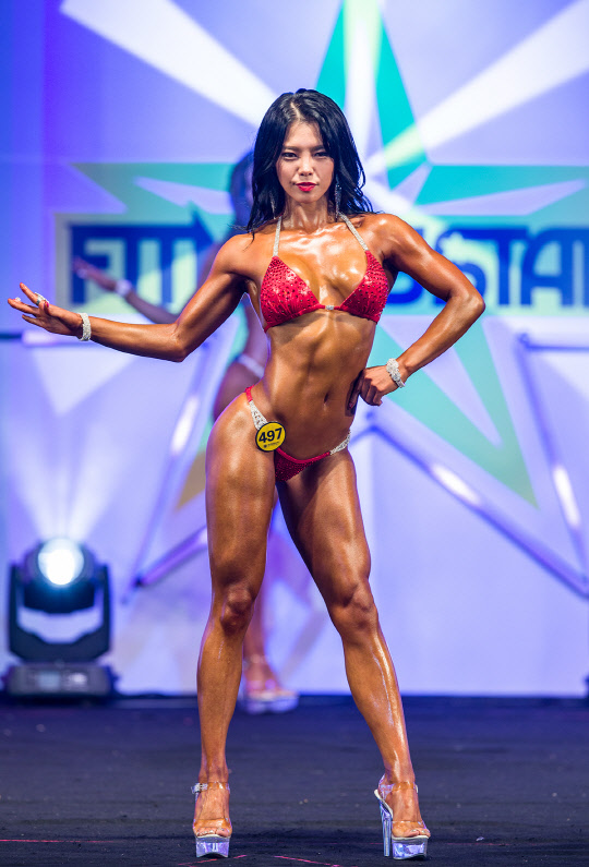 피트니스스타 측은 아마추어리그에 출전한 허지혜 선수의 성적을 예선탈락이 아닌, 비키니 미디움 3위로 정정했다(사진=피트니스스타 제공)